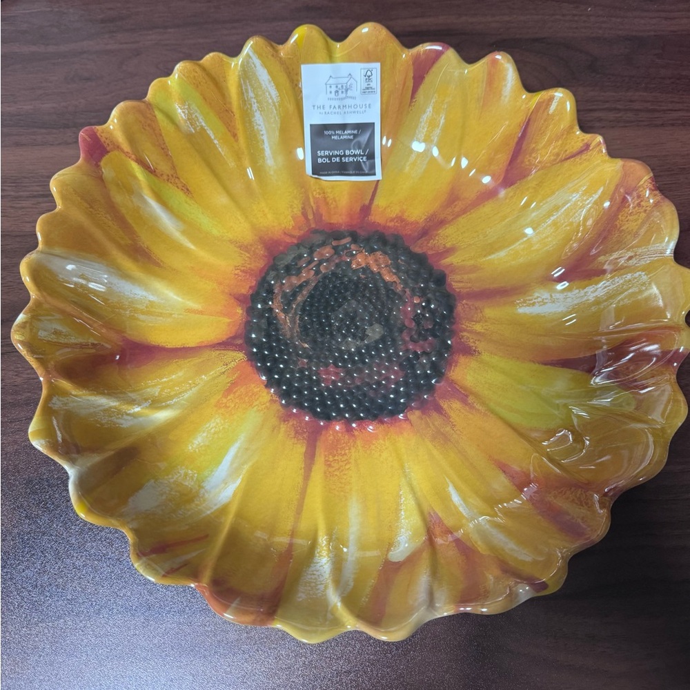 The Farmhouse Sunflower Serving Bowl